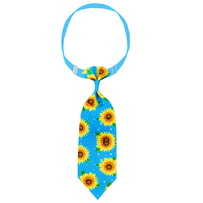 Sunflower Pet Tie Summer Collar Decoration