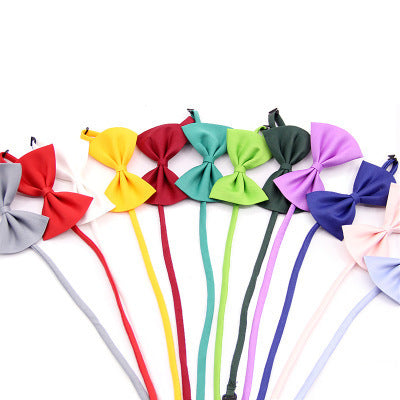 Creative Simple Solid Color Dog Cat Bow Tie