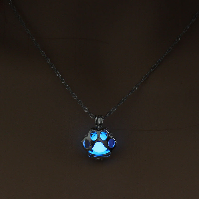 Animal night light necklace