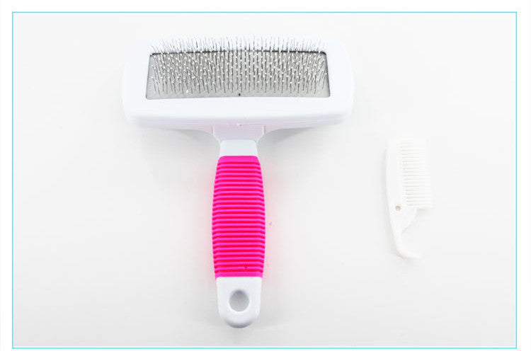 Non-slip handle pet comb