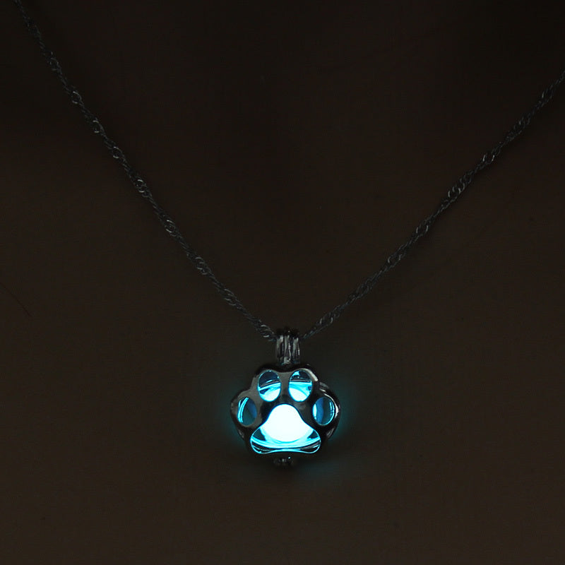 Animal night light necklace