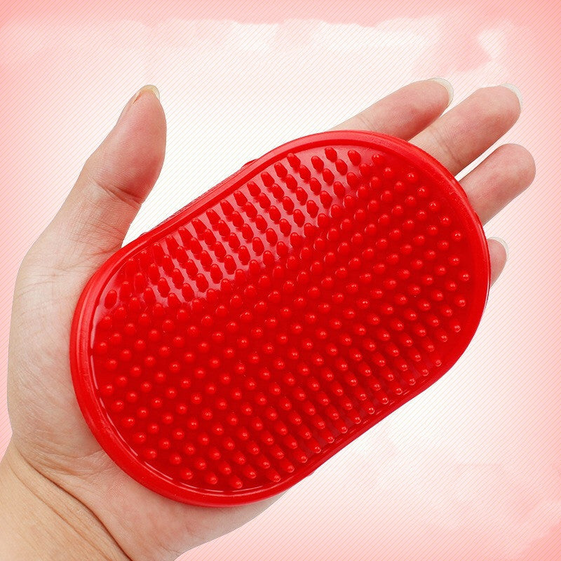 Rubber Pet Bath Brush Cover Hand Massage Brush Dog Brush