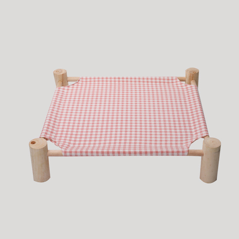 Removable And Washable Solid Wood Pet Dog Bed