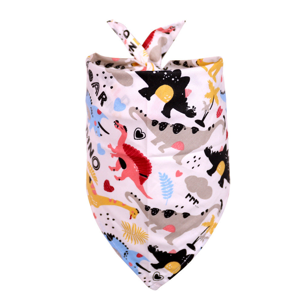 Pet Triangle Scarf Cotton Dog Saliva Scarf