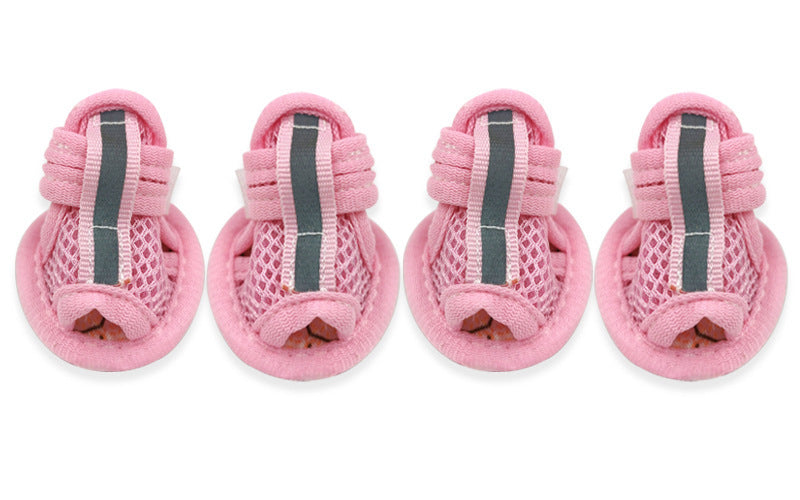 Spring And Summer Beef Tendon Bottom Mesh Breathable Puppy Non slip Shoes