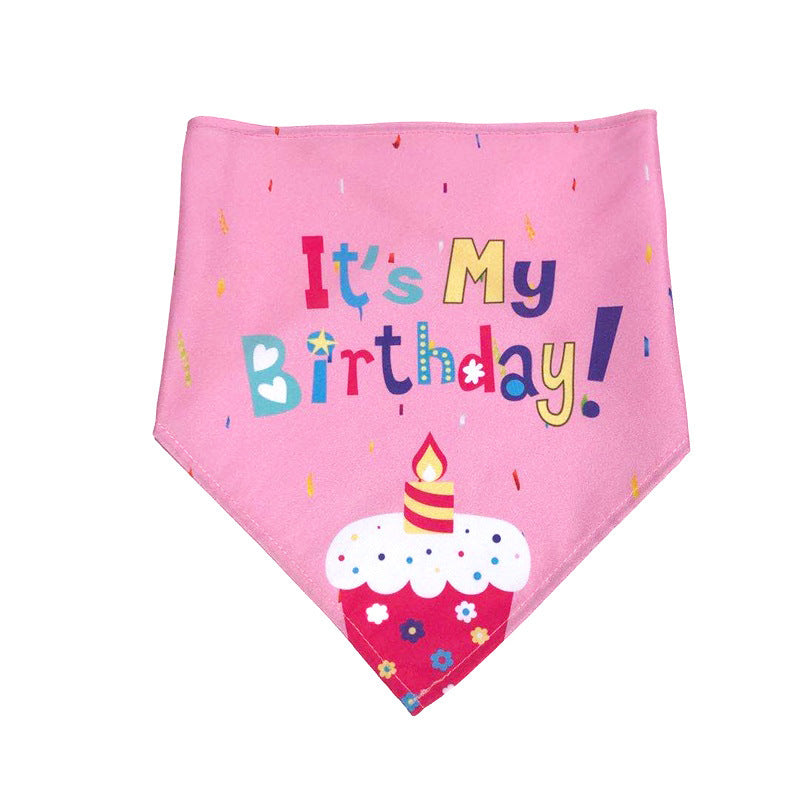 Pet Birthday Triangle Towel Dog Birthday