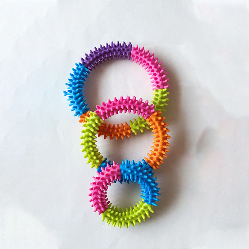 Rubber Thorn Ring Pet Bite Resistant Toy