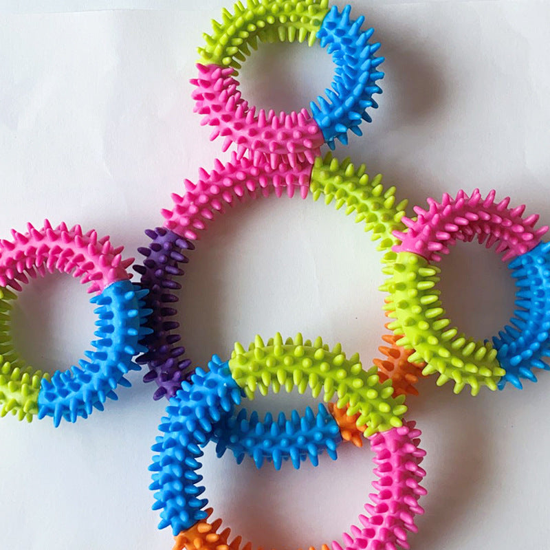 Rubber Thorn Ring Pet Bite Resistant Toy