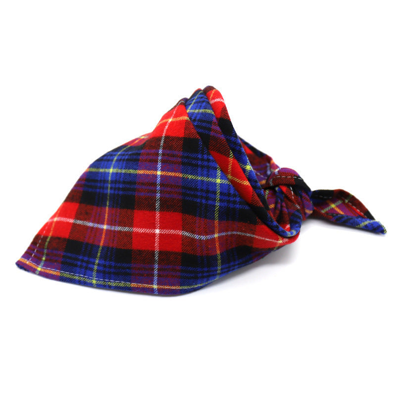 Scottish Style Spring Flannel Triangle Scarf