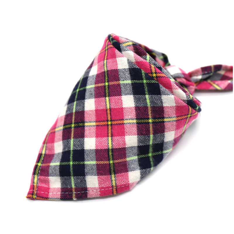 Scottish Style Spring Flannel Triangle Scarf