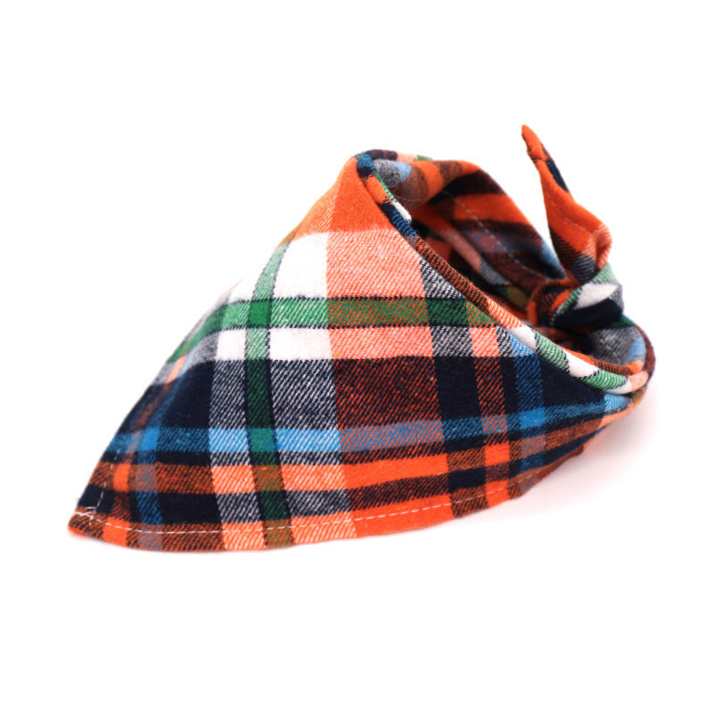 Scottish Style Spring Flannel Triangle Scarf