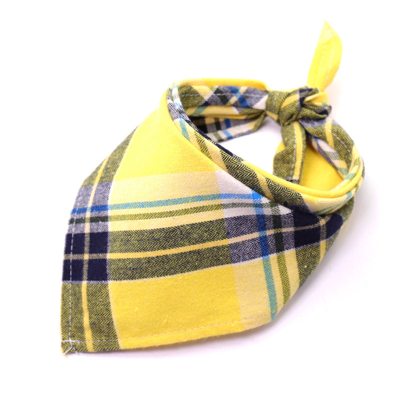 Scottish Style Spring Flannel Triangle Scarf