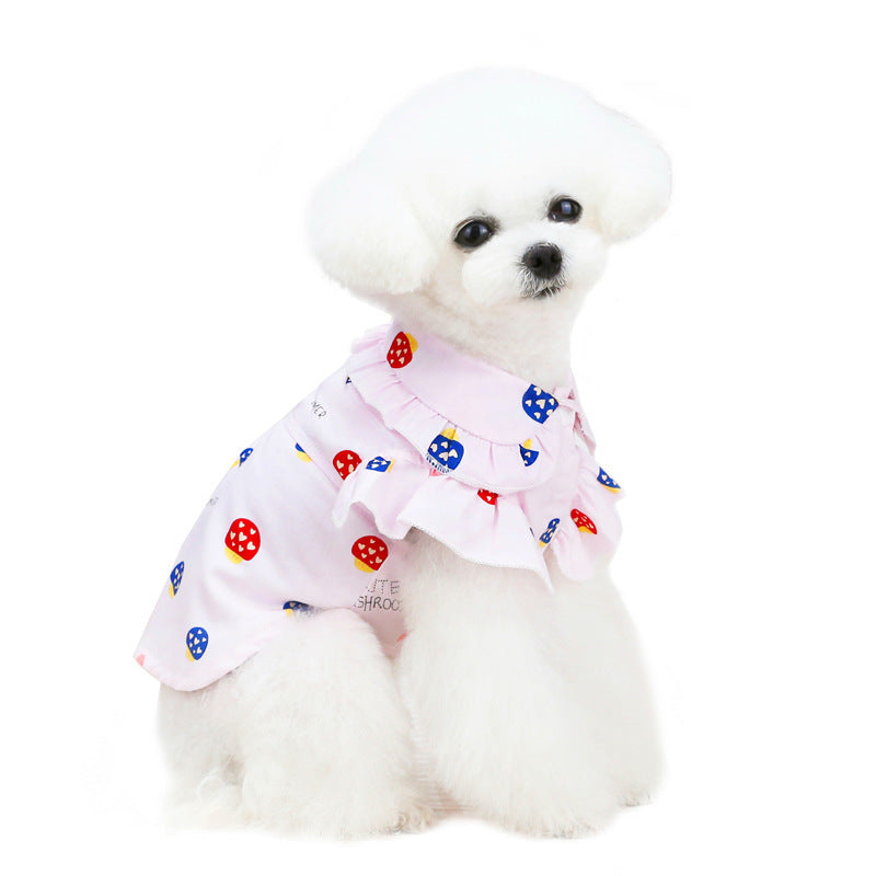 Pet Clothes Puppy Clothes Thin Pet Clothes Teddy Dog Cat Clothes Spring