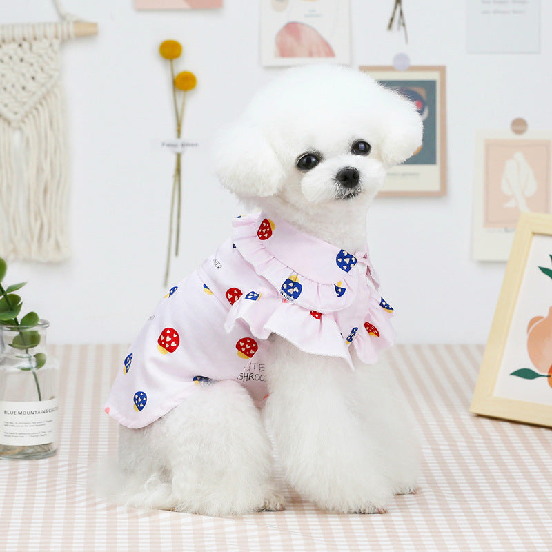 Pet Clothes Puppy Clothes Thin Pet Clothes Teddy Dog Cat Clothes Spring