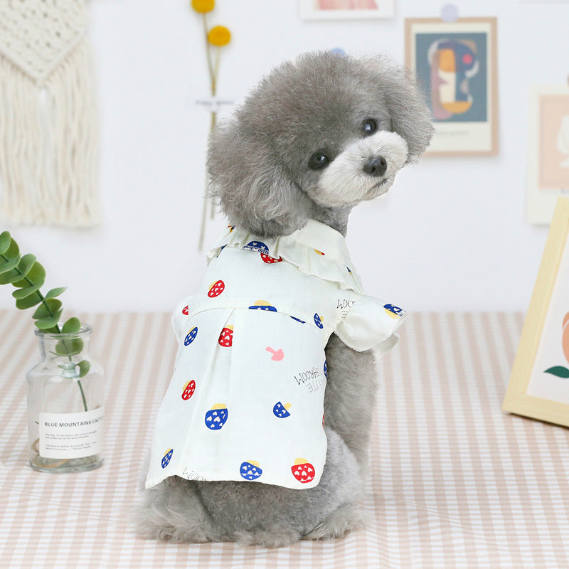 Pet Clothes Puppy Clothes Thin Pet Clothes Teddy Dog Cat Clothes Spring