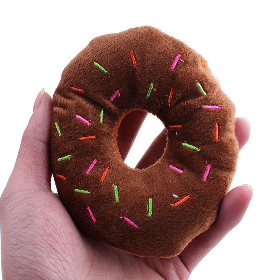 Donut plush vocal pet toy