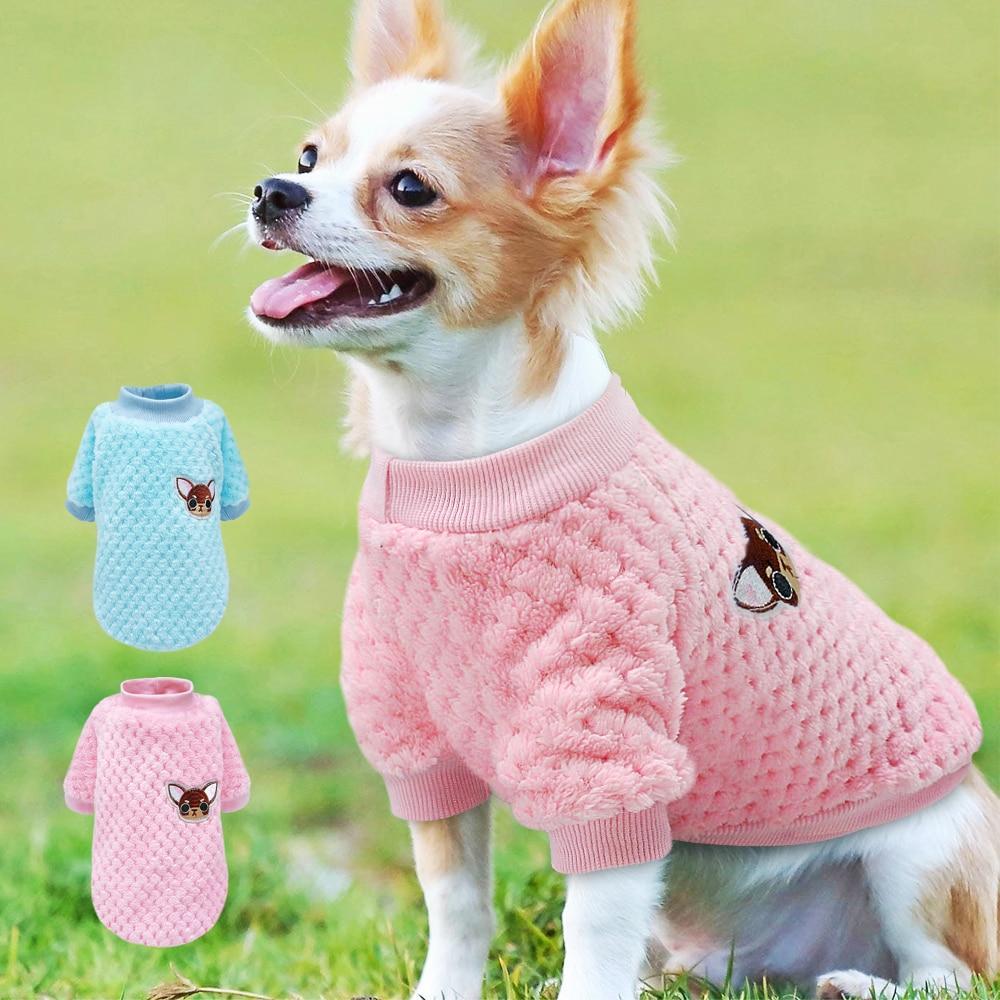 Winter Soft Warm Pet Dog Jacket Coat Dog Clothes Puppy Kitten Clothing For Small Medium Dogs