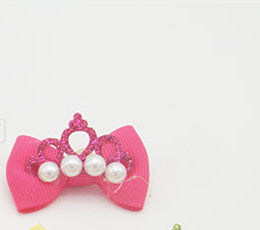 Pet Supplies Head Flower Head Elastic Bow Hair Accessories