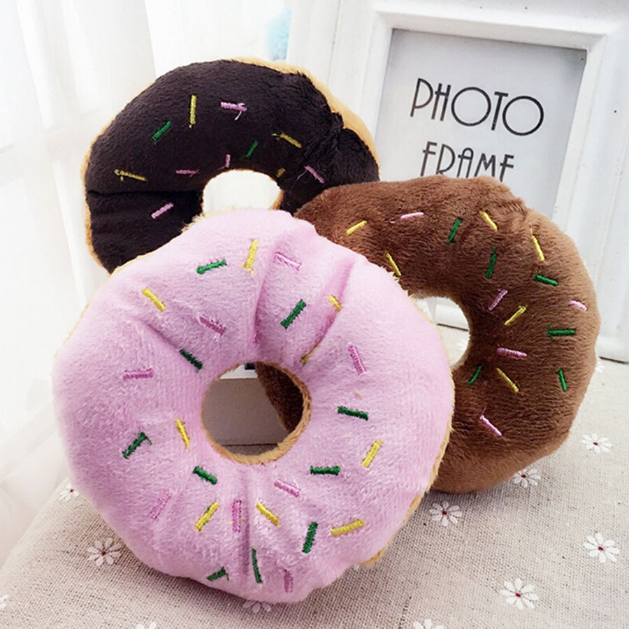 Donut plush vocal pet toy