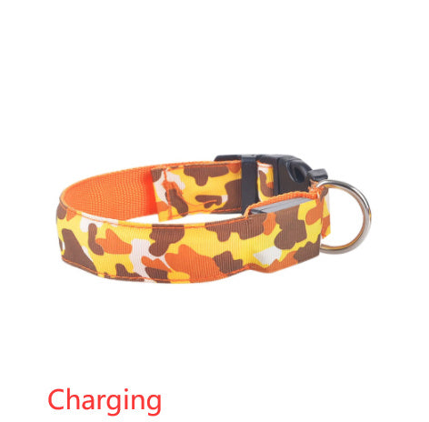 Camouflage pet supplies luminous dog collar