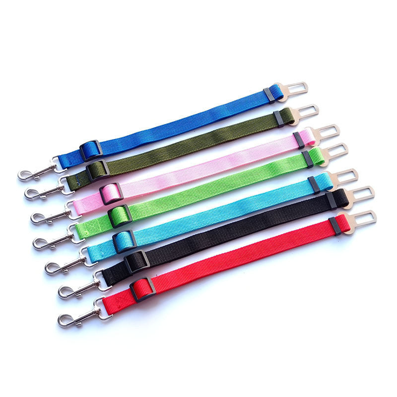 Multicolor Fashion Pet Car Seat Belt Towing Rope