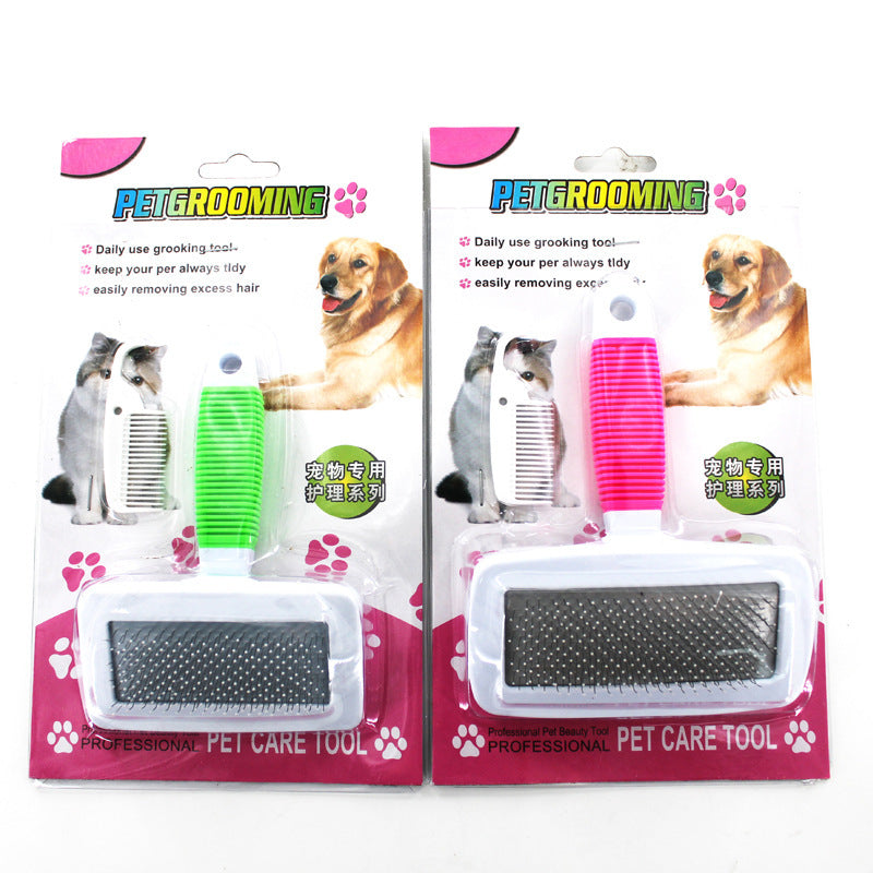 Non-slip handle pet comb