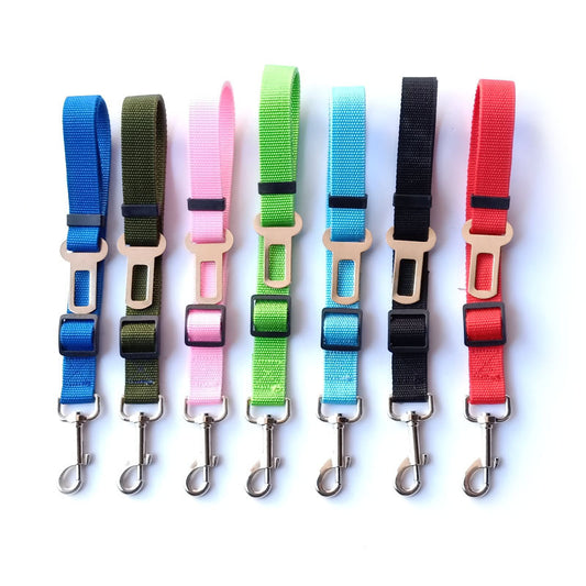 Multicolor Fashion Pet Car Seat Belt Towing Rope