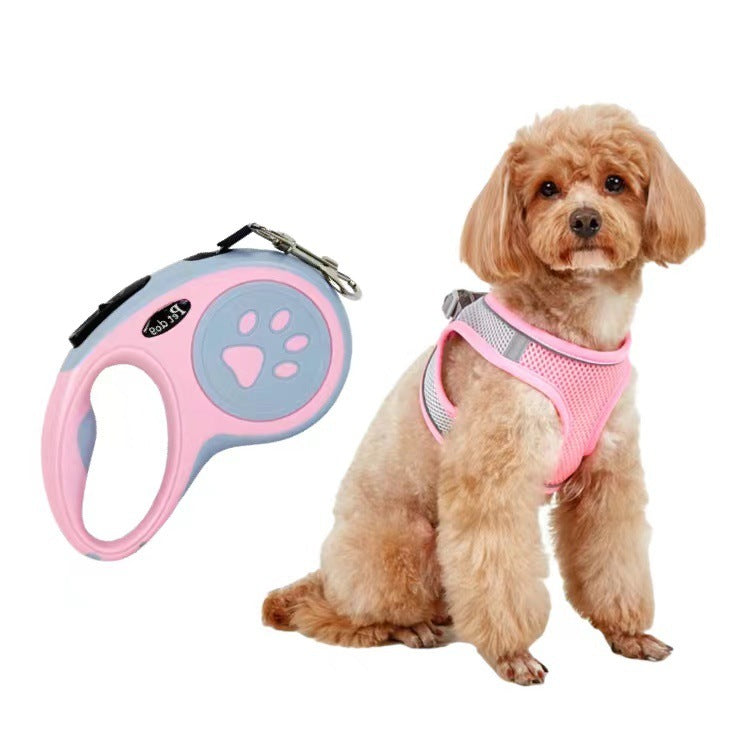 Dog Hand Holding Rope Vest Small Dog Dog Leash Teddy Bichon Breathable Chest Strap Pomeranian Puppy Small Dog Leash