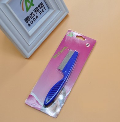 Fine tooth stainless steel needle flea comb