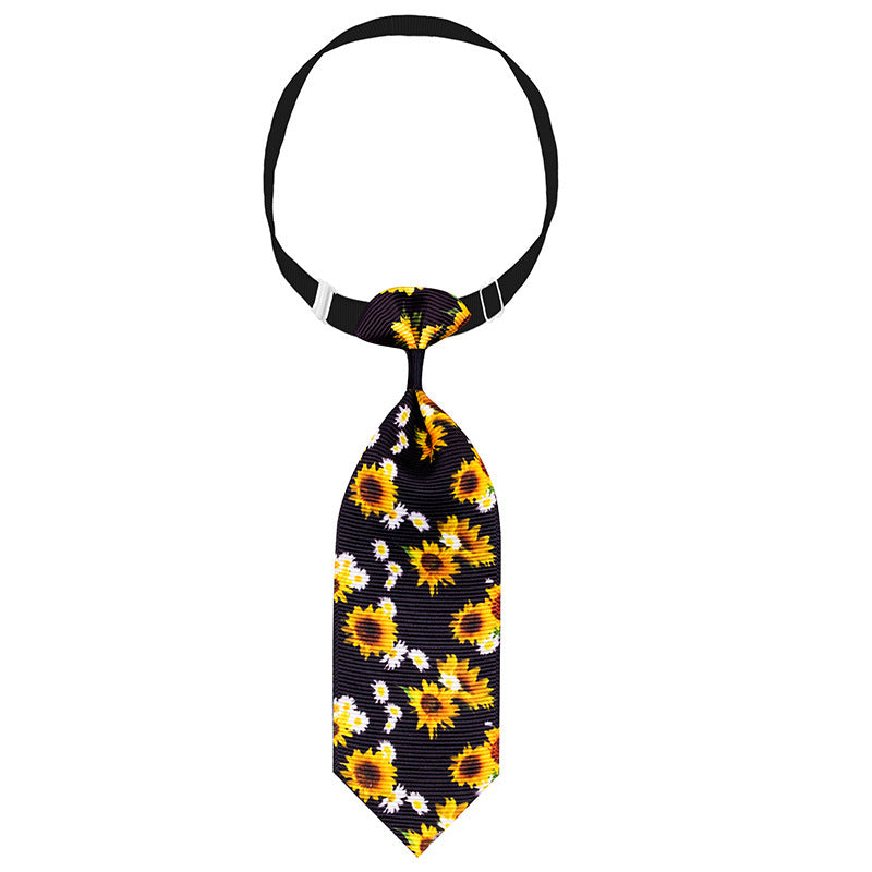 Sunflower Pet Tie Summer Collar Decoration