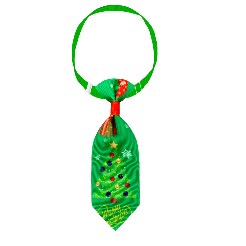 Pet Christmas Cute Printed Small Necktie