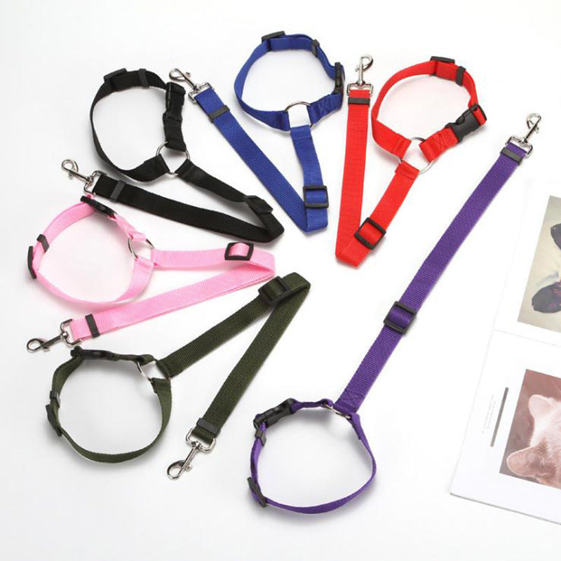 Multicolor Fashion Pet Car Seat Belt Towing Rope