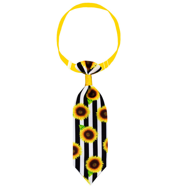 Sunflower Pet Tie Summer Collar Decoration