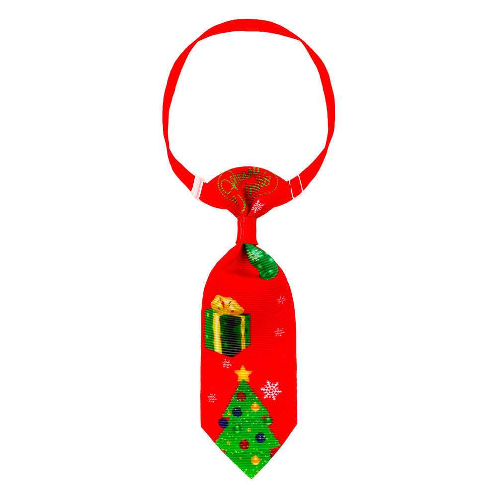 Pet Christmas Cute Printed Small Necktie