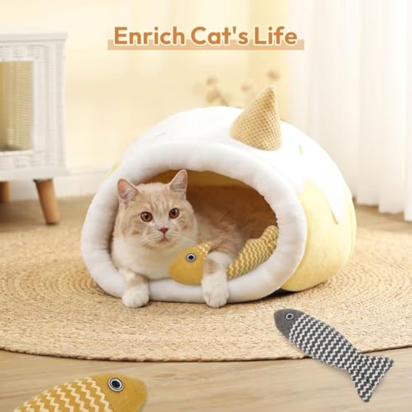 3 Pcs Catnip Toys Fish Cat Toys Self Play Cat Toys For Indoor Cats And Kitten Catnip Cat Toy Interactive Kitten Exercise Kicker Toys For Indoor Cats