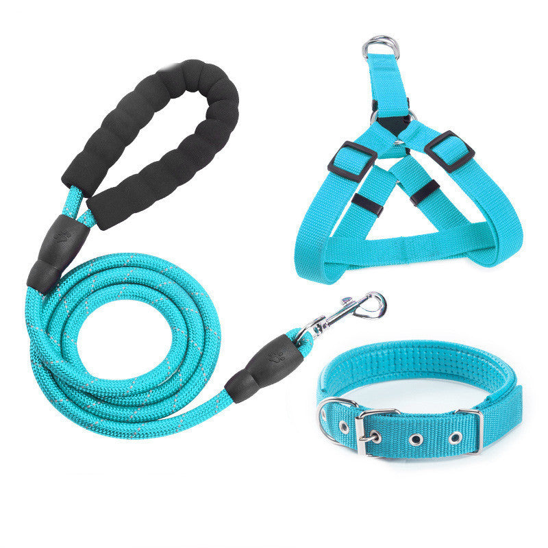 EVA Reflective Pet Dog Leash Collar Set