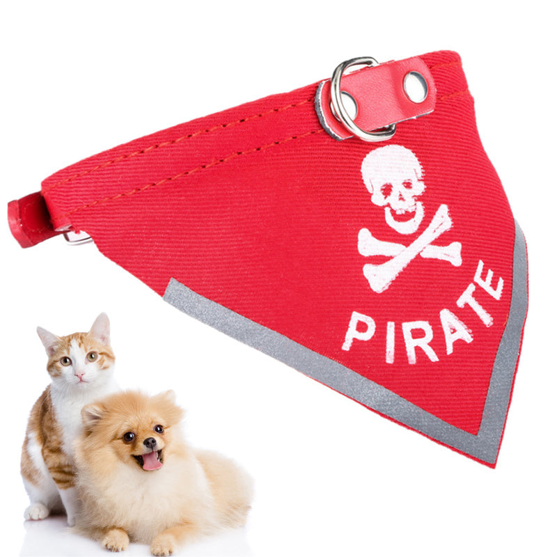 Skull pet triangle scarf