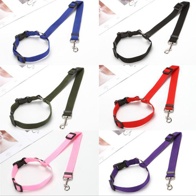 Multicolor Fashion Pet Car Seat Belt Towing Rope