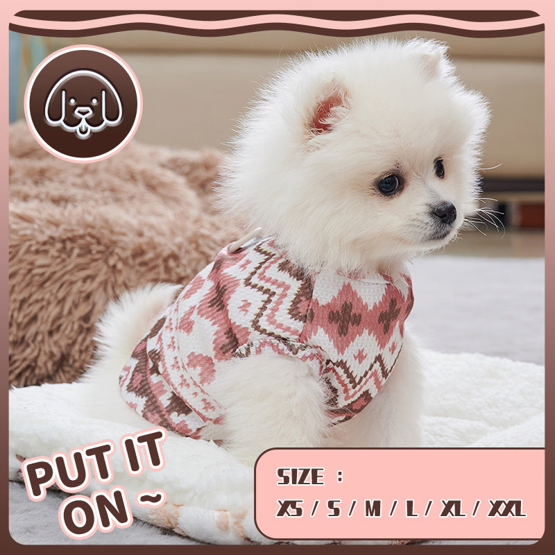 Bohemian Style Dog Clothes Summer Pet Vest For Small Medium Dogs Puppy Cat T-shirt Cute Chihuahua Costume Pet Products Outfit