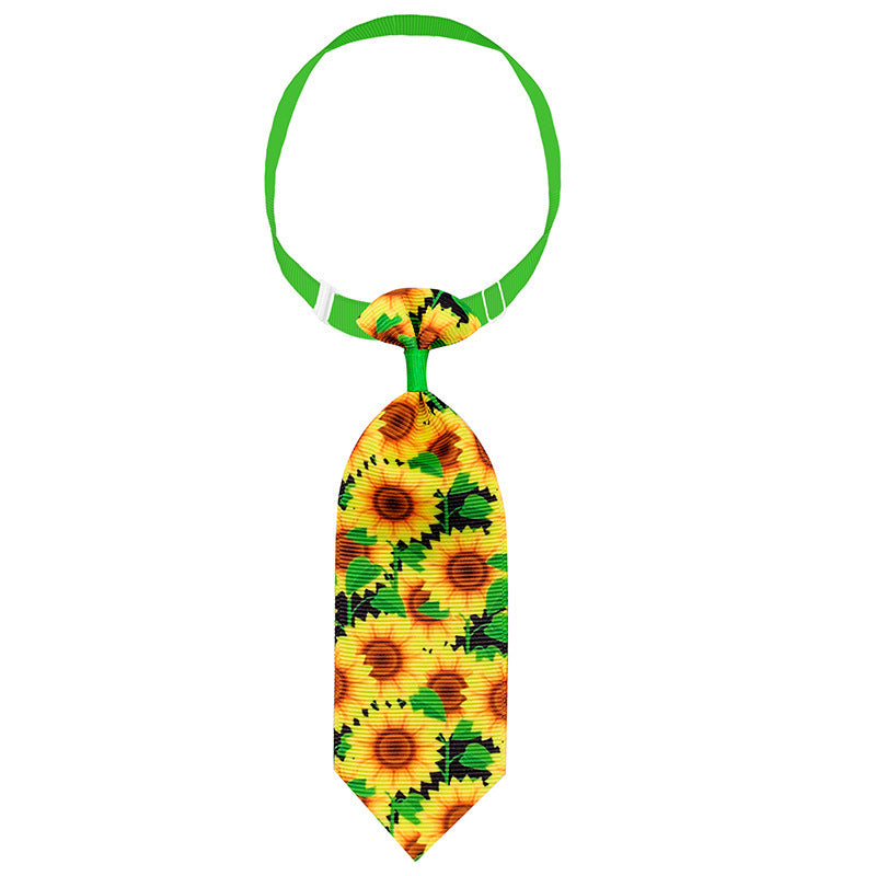 Sunflower Pet Tie Summer Collar Decoration