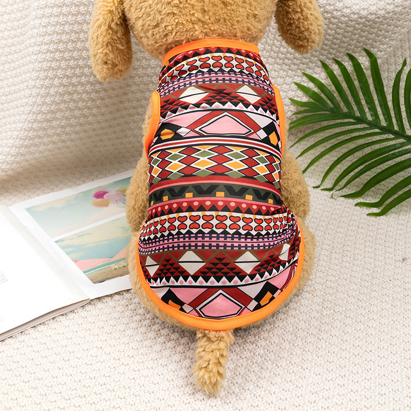 Small Dog Teddy Bear National Style Pet Clothes