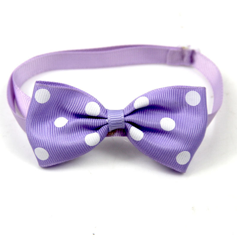 15 Colors Into Optional Pet Supplies Accessories Dot Bow