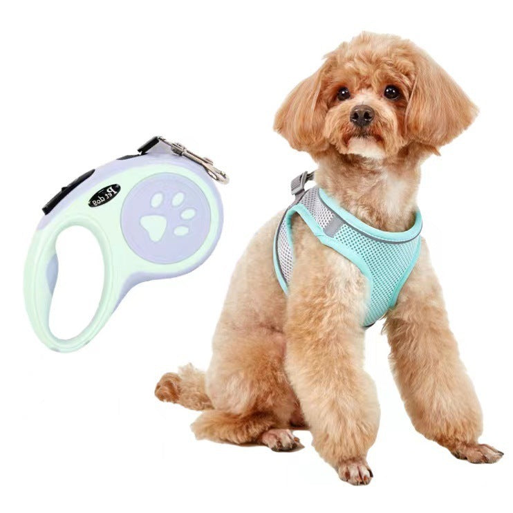 Dog Hand Holding Rope Vest Small Dog Dog Leash Teddy Bichon Breathable Chest Strap Pomeranian Puppy Small Dog Leash