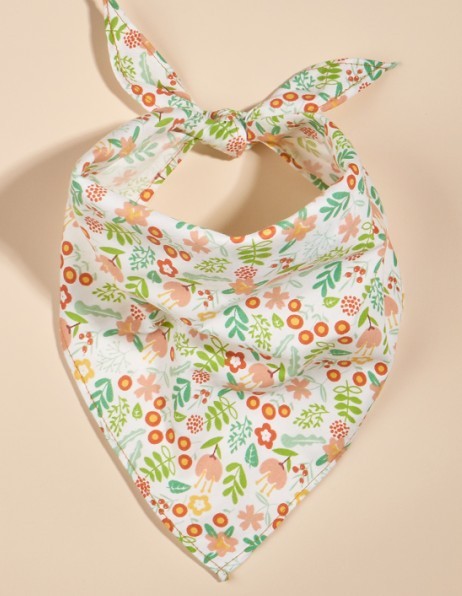 Fruit Green Leaf Pet Scarf Drool Towel