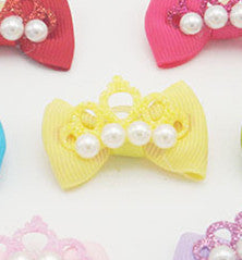 Pet Supplies Head Flower Head Elastic Bow Hair Accessories