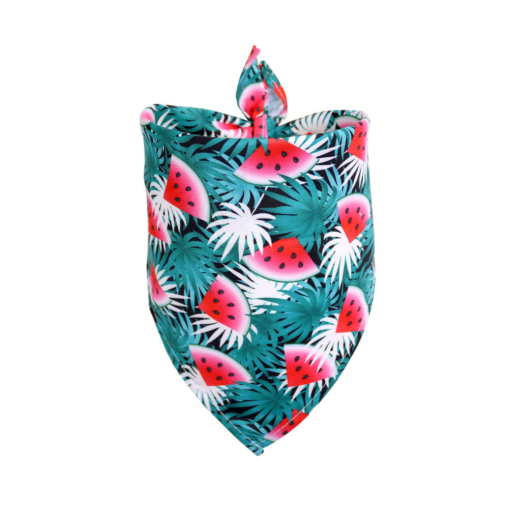 Tropical Wind Fruit Pet Drool Towel For Dogs