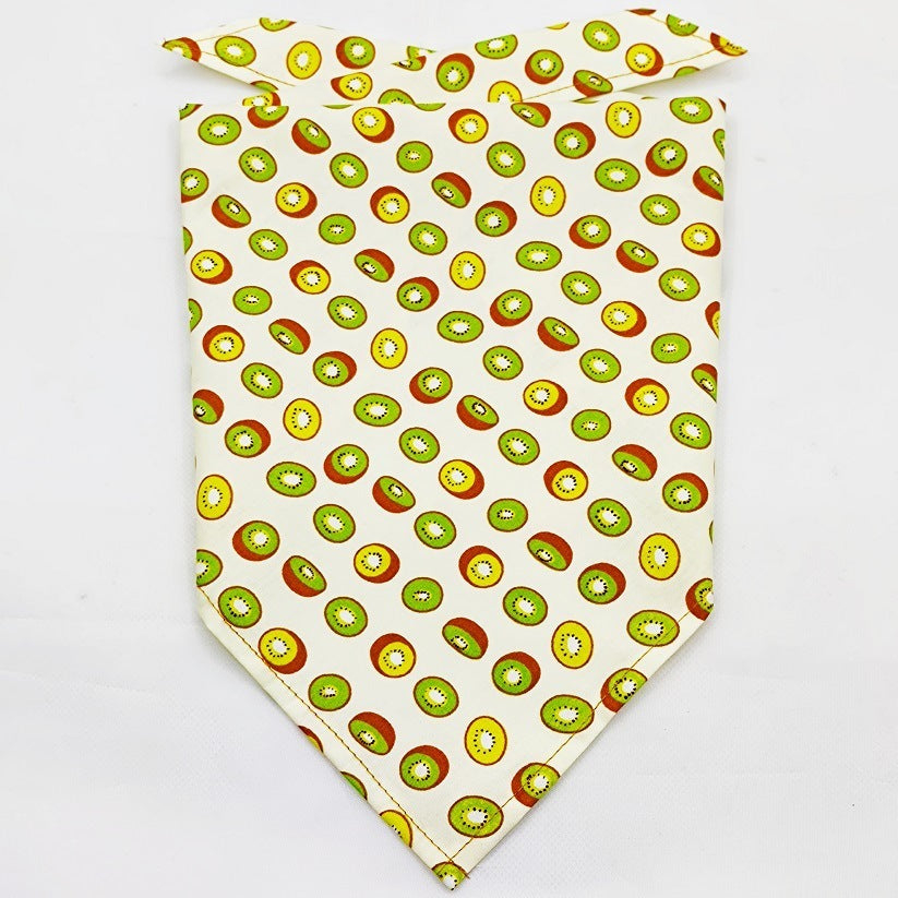 Fruit Green Leaf Pet Scarf Drool Towel