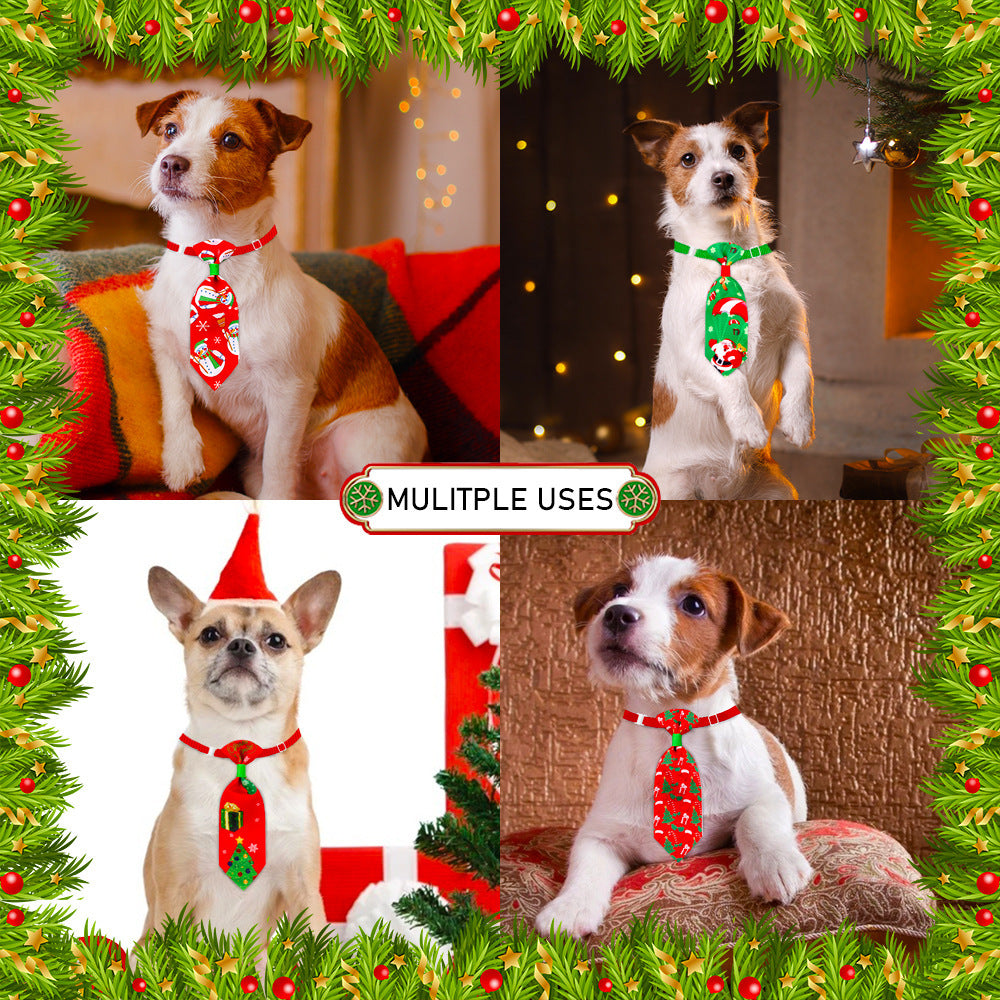 Pet Christmas Cute Printed Small Necktie