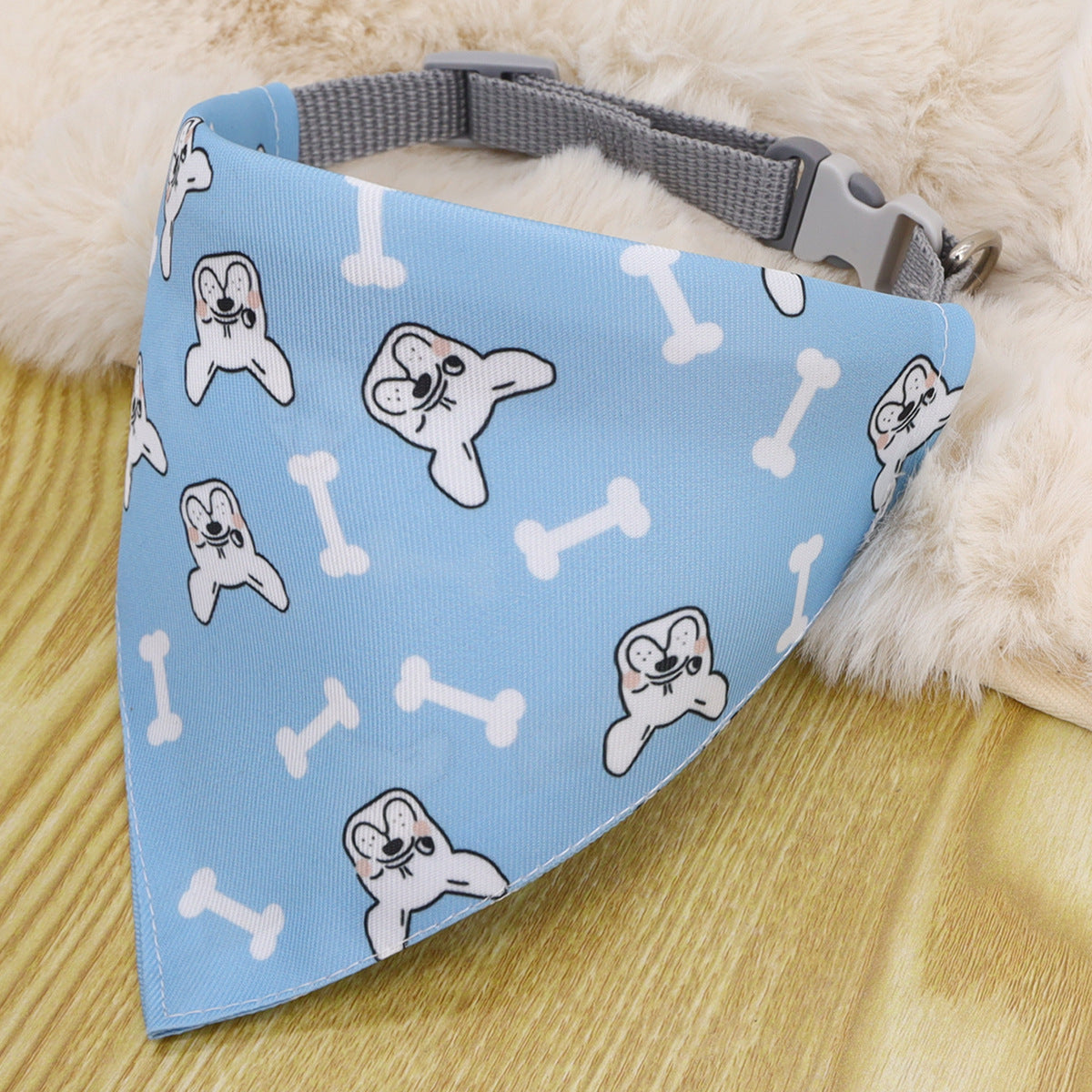 Pet's Saliva Towel Cartoon Cat Dog Triangular Binder