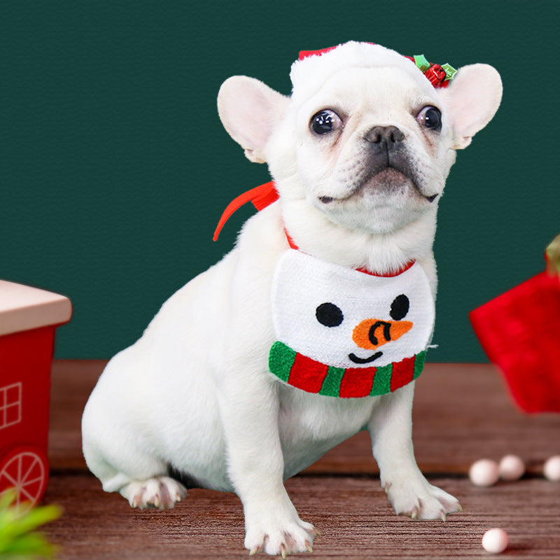 Christmas Elk Candy Cake Sherbet Bib